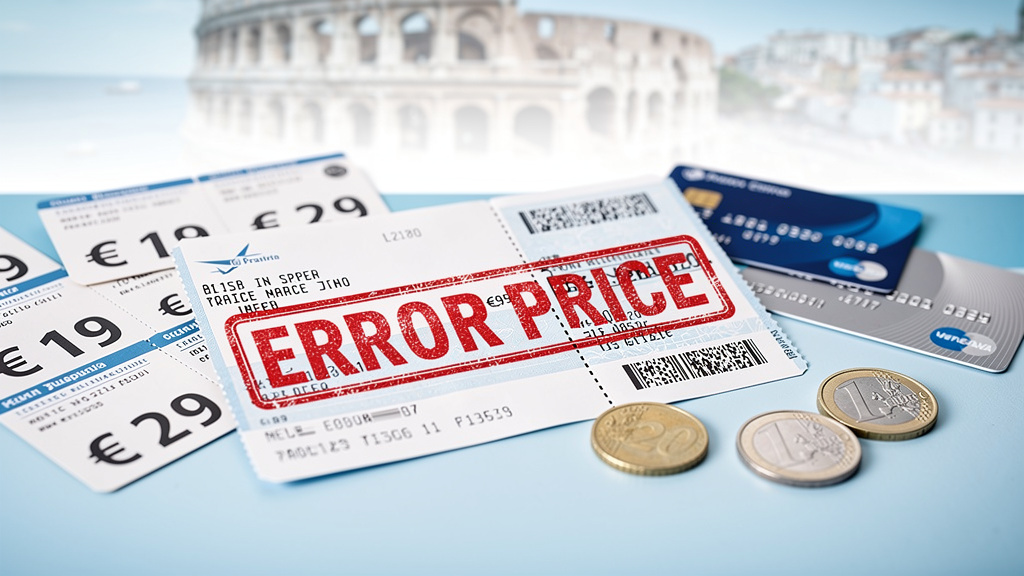 Error Fare: Cos’è, Dove Trovarli e Come Prenotare Senza Perdere Soldi Error fare voli prezzi errore