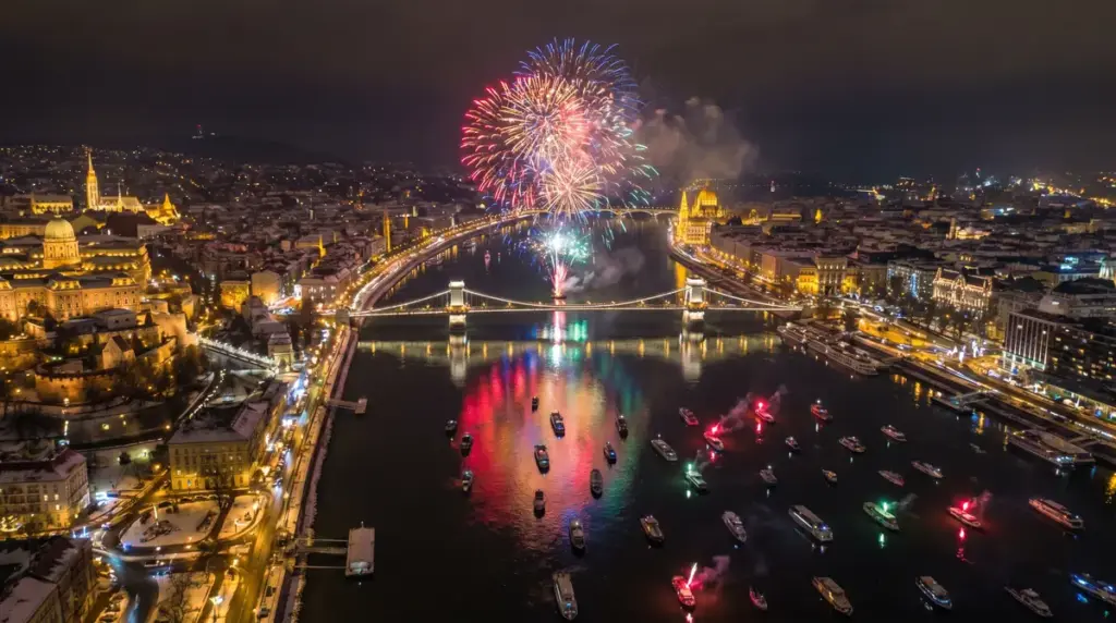 Fuochi d'artificio Capodanno 2027 su capitale europea low cost